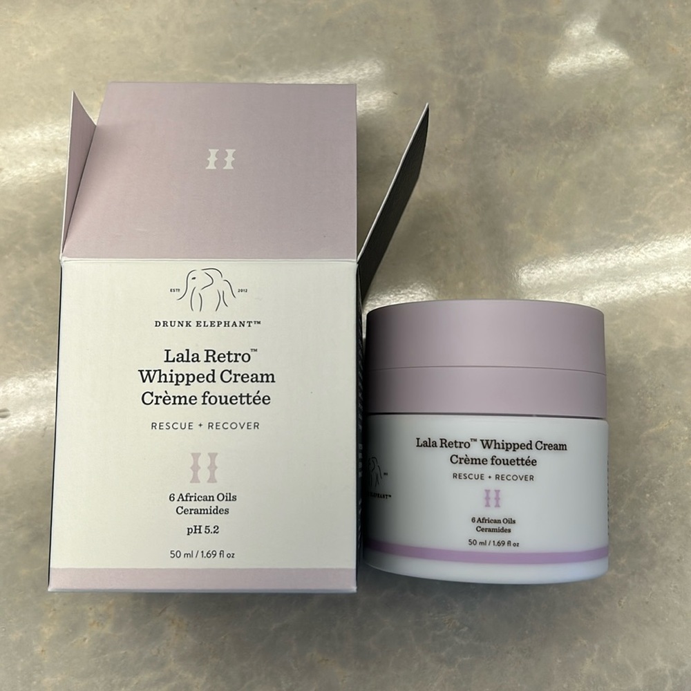 NWT Drunk Elephant Lala Retro Nourishing Whipped Refillable Moisturizer